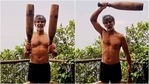 Ankita Konwar's cutie Milind Soman trains with two mudgars in new workout video(Instagram/@milindrunning) Ankita Konwar's cutie Milind Soman trains with two mudgars in new workout video(Instagram/@milindrunning)