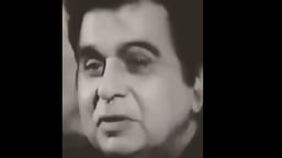 A screengrab of the video shared by Smriti Irani featuring Dilip Kumar.