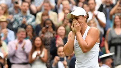 Australia's Ashleigh Barty celebrates winning her final match against Czech Republic's Karolina Pliskova REUTERS/Toby Melville (REUTERS)