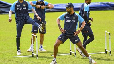Indian cricket team players during a training session in Sri Lanka. (PTI) Indian cricket team players during a training session in Sri Lanka. (PTI)