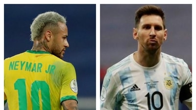 Copa America final: Neymar's Brazil takes on Messi's Argentina. (Reuters/HT Collage) Copa America final: Neymar's Brazil takes on Messi's Argentina. (Reuters/HT Collage)