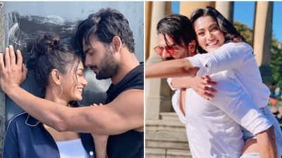 Sana Makbul and Vishal Aditya Singh in Cape Town, South Africa. Sana Makbul and Vishal Aditya Singh in Cape Town, South Africa.