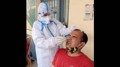 Over 41,000 Covid19 tests were conducted on Saturday. (HT Photo)