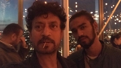 Babil Khan with his father, late actor Irrfan Khan. Babil Khan with his father, late actor Irrfan Khan.