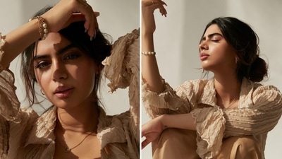 Khushi Kapoor shared pictures from a new photoshoot. Khushi Kapoor shared pictures from a new photoshoot.