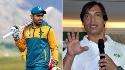 Shoaib Akhtar was not pleased with Babar Azam's comments where he defended Pakistan, (Getty Images) Shoaib Akhtar was not pleased with Babar Azam's comments where he defended Pakistan, (Getty Images)