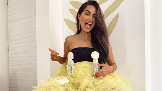 Diipa Khosla's Cannes red carpet dress(Instagram) Diipa Khosla's Cannes red carpet dress(Instagram)