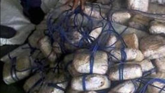 The DRI, in coordination with the Customs, had examined two containers at Nhava Sheva Port in Mumbai, imported by Tarn Taran-based firm M/s Sandhu Exports, from Afghanistan via Iran. (HT FILE PHOTO)