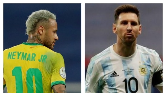 Copa America final: Neymar's Brazil takes on Messi's Argentina.(Reuters/HT Collage)