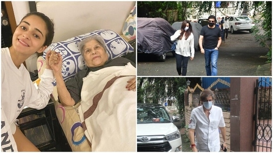 Ananya Panday's grandmother Snehlata Panday died on Saturday.