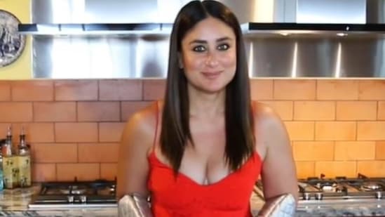 Kareena Kapoor announces her book Pregnancy Bible in Rs2k strappy camisole dress(Instagram/@kareenakapoorkhan) Kareena Kapoor announces her book Pregnancy Bible in Rs2k strappy camisole dress(Instagram/@kareenakapoorkhan)