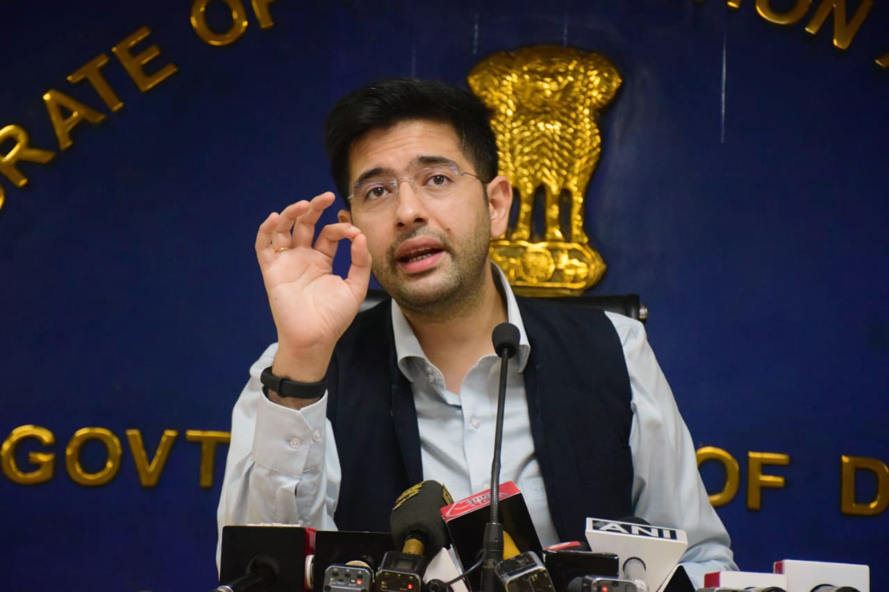 Aam Aadmi Party (AAP) Rajya Sabha MP Raghav Chadha criticises the gag order on use of certain words in Parliament.&nbsp;(ANI file photo)