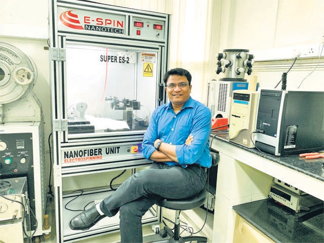 Sandip Patil, founder of startup E Spin Nanotech (HT)