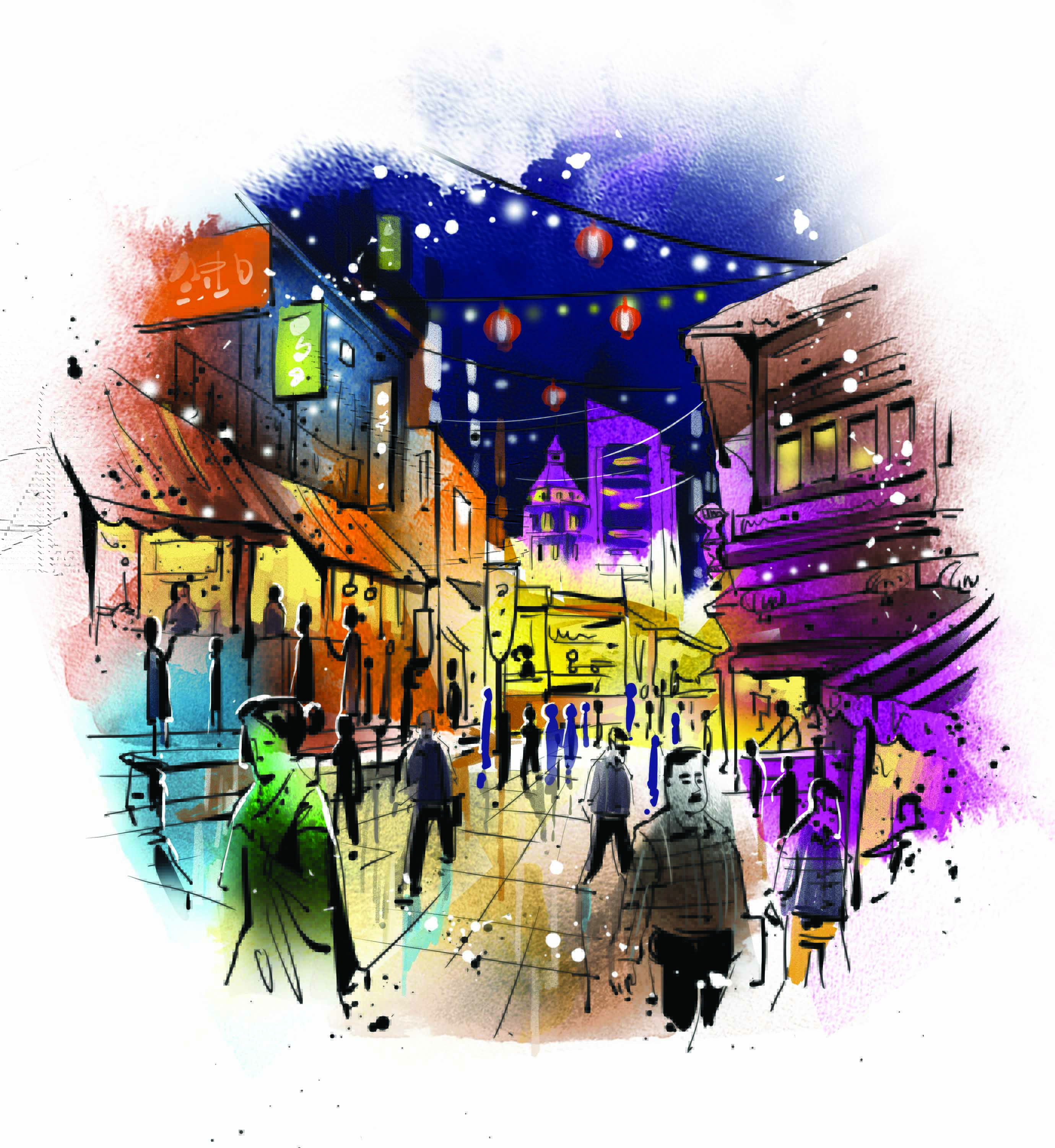 Buildings in areas with nightlife circuits, particularly near heritage monuments and in central business districts, will be allowed to run small eateries, coffee shops, bookshops or other recreational facilities to boost nightlife and safety. (HT illustrations: Mohit Suneja and Gajanan Nirphale) Buildings in areas with nightlife circuits, particularly near heritage monuments and in central business districts, will be allowed to run small eateries, coffee shops, bookshops or other recreational facilities to boost nightlife and safety. (HT illustrations: Mohit Suneja and Gajanan Nirphale)