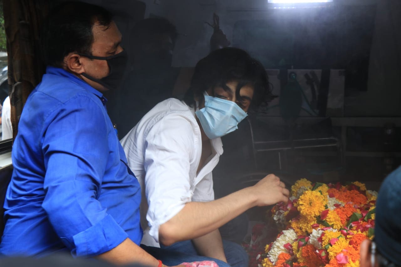 Ahaan Panday in the ambulance. Ahaan Panday in the ambulance.