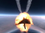 In this photo provided by Virgin Galactic, the VSS Unity's rocket motor burns above the Earth on Sunday, July 11, 2021. (AP) In this photo provided by Virgin Galactic, the VSS Unity's rocket motor burns above the Earth on Sunday, July 11, 2021. (AP)