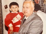 Kartik Aaryan with his grandfather. Kartik Aaryan with his grandfather.