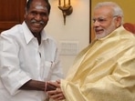 Puducherry CM N Rangasamy with PM Narendra Modi (File Photo)