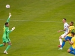 Angel Di Maria of Argentina scores against Brazil in the Copa America Final in Rio de Janeiro.(Getty Images) Angel Di Maria of Argentina scores against Brazil in the Copa America Final in Rio de Janeiro.(Getty Images)