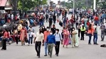 A large number of tourists strolling at Ridge in Shimla in July. (Photo by Deepak Sansta / Hindustan Times) A large number of tourists strolling at Ridge in Shimla in July. (Photo by Deepak Sansta / Hindustan Times)