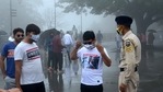 Police personnel ask tourists to wear face masks in Shimla on Sunday. (Photo by Deepak Sansta / Hindustan Times) Police personnel ask tourists to wear face masks in Shimla on Sunday. (Photo by Deepak Sansta / Hindustan Times)