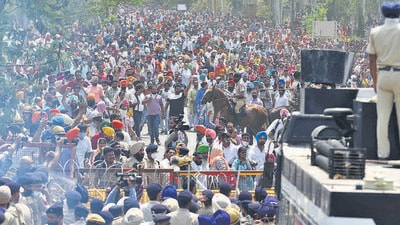 Currently ongoing are protests by Punjab’s contractual unemployed teachers outside Punjab School Education Board building in Phase 8, Mohali. (HT FILE PHOTO) Currently ongoing are protests by Punjab’s contractual unemployed teachers outside Punjab School Education Board building in Phase 8, Mohali. (HT FILE PHOTO)