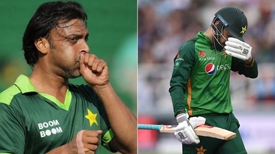 Shoaib Akhtar was clearly not impressed with Pakistan's performance. (Getty Images) Shoaib Akhtar was clearly not impressed with Pakistan's performance. (Getty Images)