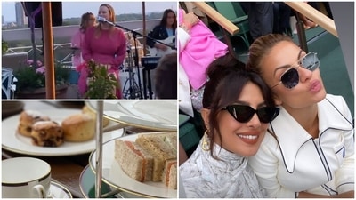 Priyanka Chopra attended the Wimbledon finals on Saturday with Natasha Poonawalla. Priyanka Chopra attended the Wimbledon finals on Saturday with Natasha Poonawalla.