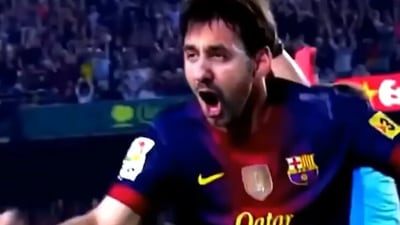 Raj Kundra superimposed himself onto footballer Lionel Messi.