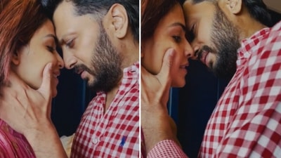 Riteish Deshmukh and Genelia D’Souza came together for an Instagram Reels video. Riteish Deshmukh and Genelia D’Souza came together for an Instagram Reels video.