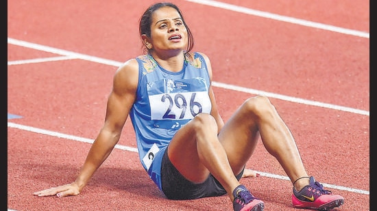 Dutee Chand, who has made it to the Olympics for the second time in a row in the 100m event, is prepping for five to six hours daily! (Photo: Shahbaz Khan/PTI) Dutee Chand, who has made it to the Olympics for the second time in a row in the 100m event, is prepping for five to six hours daily! (Photo: Shahbaz Khan/PTI)