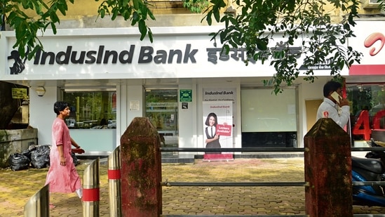 Among listed Indian firms, IndusInd Bank had the highest Cayman FPI of 12.83% at the end of FY21.(Mint File Photo)