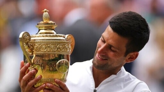 Novak Djokovic wins Wimbledon: Roger Federer, Sachin Tendulkar, Rod Laver among others congratulate champion on Twitter.(AP)