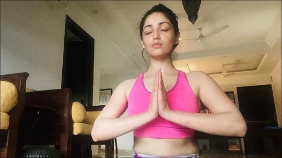 Yami Gautam is ‘at peace’ with Yoga’s Padmasana and that's our Monday motivation(Instagram/yamigautam)