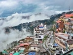 A view of of Shimla following heavy rain on July 12. The Union health ministry said last week that a spurt in travel after lifting of Covid-19 restrictions has led to “frightening” scenes of overcrowding in hill stations that could lead to increased outbreaks of the infectious disease, HT reported.(PTI) A view of of Shimla following heavy rain on July 12. The Union health ministry said last week that a spurt in travel after lifting of Covid-19 restrictions has led to “frightening” scenes of overcrowding in hill stations that could lead to increased outbreaks of the infectious disease, HT reported.(PTI)