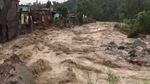 At least six houses were swept away due to flash floods caused from heavy rainfall in Himachal Pradesh's Kangra district. (ANI Photo) At least six houses were swept away due to flash floods caused from heavy rainfall in Himachal Pradesh's Kangra district. (ANI Photo)