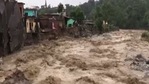 At least six houses were swept away due to flash floods caused from heavy rainfall in Himachal Pradesh's Kangra district. (ANI Photo) At least six houses were swept away due to flash floods caused from heavy rainfall in Himachal Pradesh's Kangra district. (ANI Photo)