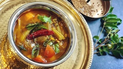 Sambhar: This dish needs no introduction. Sambhar is served in every corner of India today and is mostly enjoyed with idli, vada and dosas but having it with rice and the other dishes of Sadhya is a different feeling altogether.  (Instagram/@parvathyprnair)