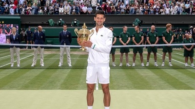 Novak Djokovic becomes first player to qualify for ATP Finals after Wimbledon win. (REUTERS)