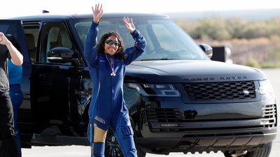 Sirisha Bandla joined Branson and four others on board Virgin Galactic’s SpaceShipTwo Unity to make a journey to the edge of space from New Mexico. (AP) Sirisha Bandla joined Branson and four others on board Virgin Galactic’s SpaceShipTwo Unity to make a journey to the edge of space from New Mexico. (AP)