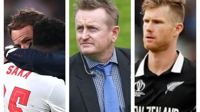 Scott Stryris and Jimmy Neesham commented on Euro 2020 final. (Reuters/File/HT Collage) Scott Stryris and Jimmy Neesham commented on Euro 2020 final. (Reuters/File/HT Collage)