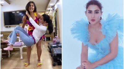 Sara Ali Khan lifts her friend Sara.