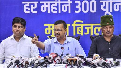 Delhi chief minister Arvind Kejriwal addresses a press conference in Dehradun on Sunday, July 11. (PTI) Delhi chief minister Arvind Kejriwal addresses a press conference in Dehradun on Sunday, July 11. (PTI)