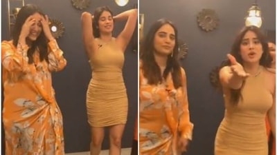 Janhvi Kapoor shot for an episode of the talk show Social Media Star on Sunday. Janhvi Kapoor shot for an episode of the talk show Social Media Star on Sunday.