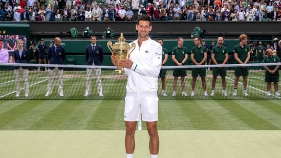 Novak Djokovic becomes first player to qualify for ATP Finals after Wimbledon win.(REUTERS)