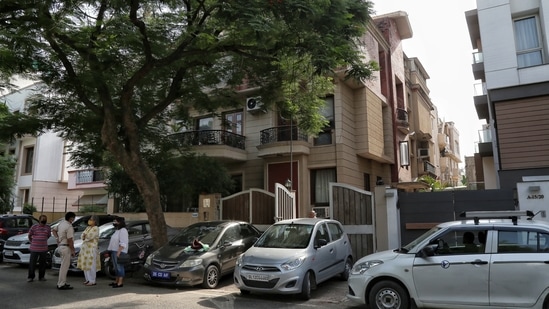The victim was murdered in her flat on July 6. (Photo by Sanchit Khanna/ Hindustan Times) The victim was murdered in her flat on July 6. (Photo by Sanchit Khanna/ Hindustan Times)