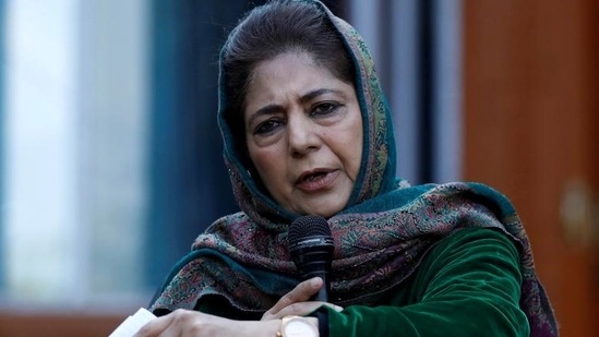 File photo of PDP chief Mehbooba Mufti.(HT File Photo)