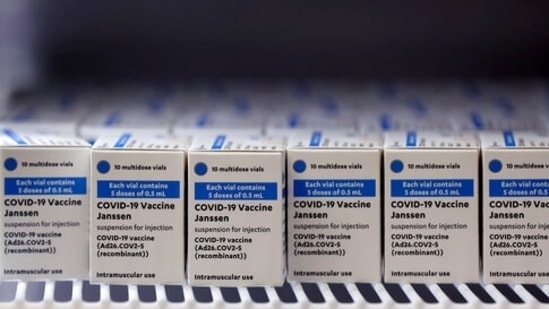 Boxes of Corona vaccine from the US pharmaceutical company Johnson and Johnson storages.(AP file photo)