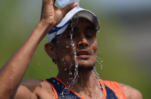 Race walker Sandeep Kumar, supported by NGO Lakshya, ahead of the Tokyo Olympics. (HT) Race walker Sandeep Kumar, supported by NGO Lakshya, ahead of the Tokyo Olympics. (HT)