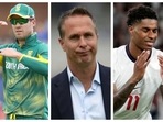 AB de Villiers, Michael Vaughan and Marcus Rashford